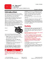 Preview for 1 page of Toro Recycler 20012 Operator'S Manual