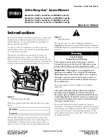 Toro Recycler 20073 Operator'S Manual preview