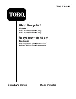 Preview for 1 page of Toro Recycler 20804-7900001 Operator'S Manual