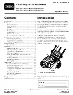 Предварительный просмотр 1 страницы Toro Recycler 21030 Operator'S Manual