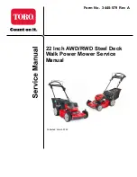 Toro Recycler 21465 Service Manual предпросмотр