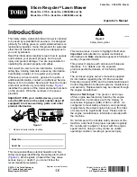 Preview for 1 page of Toro Recycler 21762 Operator'S Manual