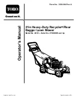 Toro Recycler 22191 Operator'S Manual предпросмотр