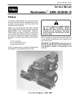 Toro REELMASTER 2300-D Service Manual preview