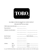 Предварительный просмотр 15 страницы Toro REELMASTER 4500-D Service Manual