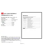 Preview for 42 page of Toro REELMASTER 5010 Series Quick Service Reference