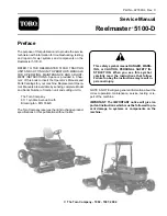 Preview for 1 page of Toro Reelmaster 5100-D Service Manual