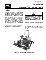 Предварительный просмотр 1 страницы Toro Reelmaster 5210 Service Manual