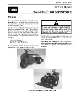 Toro Sand Pro 5020 Service Manual предпросмотр