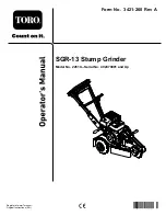 Preview for 1 page of Toro SGR-13 Original Instructions Manual