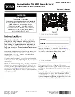 Toro SnowMaster 724 ZXR 36001 Operator'S Manual preview