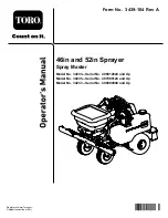 Предварительный просмотр 1 страницы Toro Spray Master Operator'S Manual