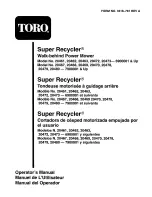 Toro Super Recycler 20461 Operator'S Manual preview