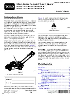 Предварительный просмотр 2 страницы Toro Super Recycler 20792 Manual