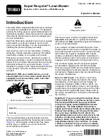 Preview for 1 page of Toro Super Recycler 21382 Operator'S Manual