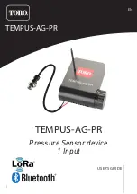 Preview for 1 page of Toro TEMPUS-AG-PR User Manual