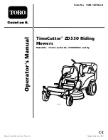 Предварительный просмотр 1 страницы Toro TimeCutter ZD530 Operator'S Manual