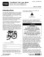 Preview for 2 page of Toro TimeMaster 21199 Manual