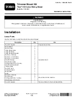 Preview for 1 page of Toro Titan HD 136-1682 Installation Instructions Manual