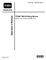 Preview for 1 page of Toro TITAN MAX 76601 Operator'S Manual