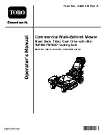 Toro TURBO FORCE 39678 Operator'S Manual preview