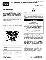 Preview for 1 page of Toro TurfMaster 22200 Operator'S Manual