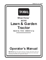 Preview for 1 page of Toro Wheel Horse 267HE Operator'S Manual