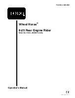 Preview for 1 page of Toro wheel horse 8-25 Operator'S Manual