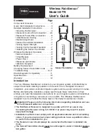 Toro Wireless RainSensor 53770 User Manual preview