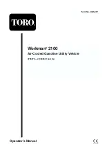 Предварительный просмотр 1 страницы Toro Workman 2100 Operator'S Manual