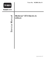 Toro Workman GTX Electric & Lithium Service Manual предпросмотр