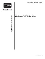 Toro Workman GTX Service Manual preview