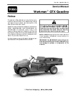 Предварительный просмотр 5 страницы Toro Workman GTX Service Manual