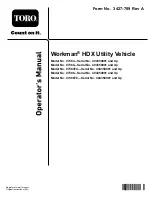 Toro Workman HDX 07383 Operator'S Manual preview