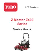 Preview for 1 page of Toro Z 440 Pro Value Series Service Manual