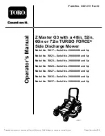 Preview for 1 page of Toro Z Master 74923 Operator'S Manual