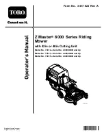 Toro Z Master 8000 74312 Operator'S Manual preview