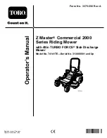 Preview for 1 page of Toro Z Master Commercial 2000 74141TE Operator'S Manual