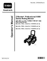 Preview for 1 page of Toro Z Master Professional 6000 Series Operator'S Manual