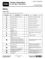 Toro Z Master Series Setup Instructions preview