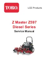 Предварительный просмотр 1 страницы Toro Z Master Z597 Service Manual