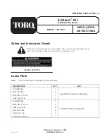 Toro Z-Stand 105-1621 Installation Instructions Manual предпросмотр