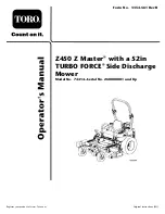 Toro Z450 Z Master Operator'S Manual предпросмотр