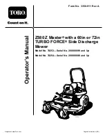 Toro Z580 Z Master Operator'S Manual предпросмотр