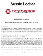 Torq-Masters Aussie Locker series Installation Manual preview