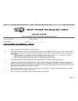 Preview for 47 page of Torque Fitness tq9 Assembly And Maintenance Manual