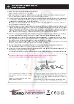 Предварительный просмотр 24 страницы Torro 9005-2 Instruction Manual
