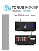 Torus Power AVR2 ELITE 16 520R Owner'S Manual preview