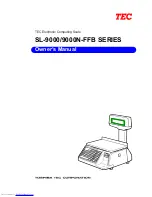 TOSHIBA TEC Corporation 9000N-FFB Series Owner'S Manual preview