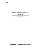 Toshiba teli CS3950DIF Specification preview